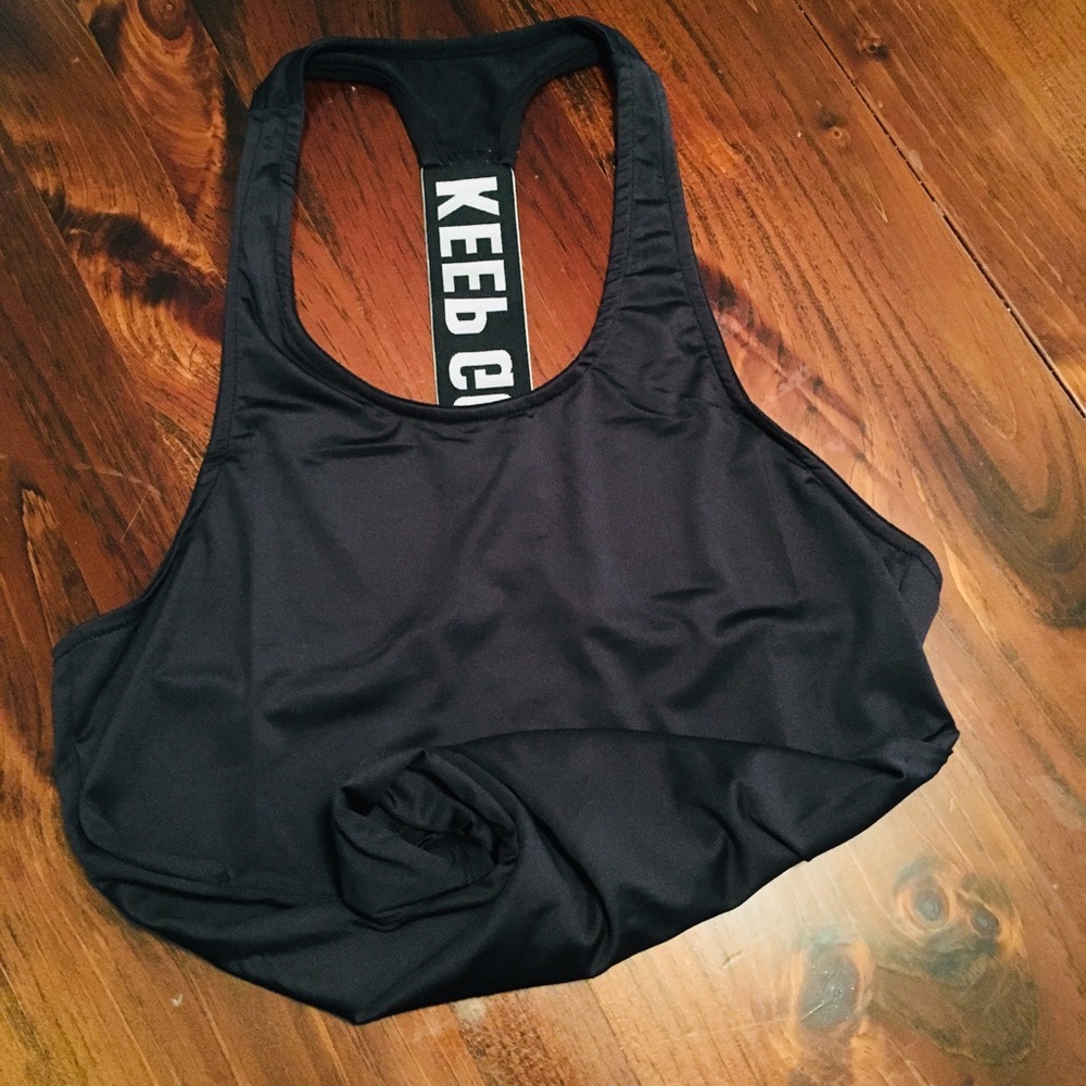 KEEP GOING workout shirt. Runs small. Brand new